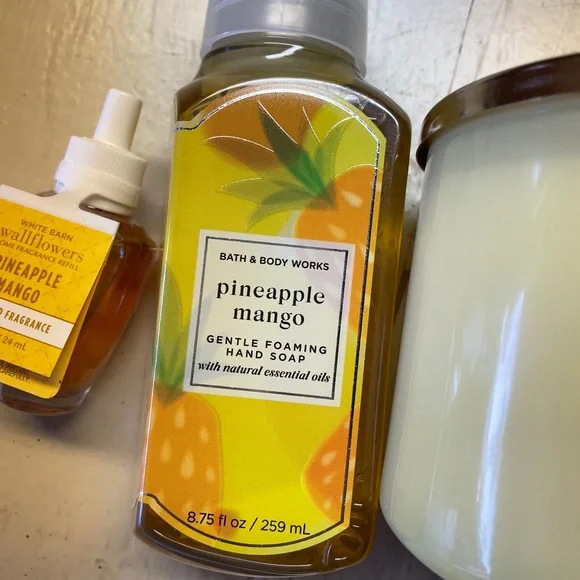 Bath & Body Works Pineapple Mango Set BRAND NEW - Picture 4 of 10